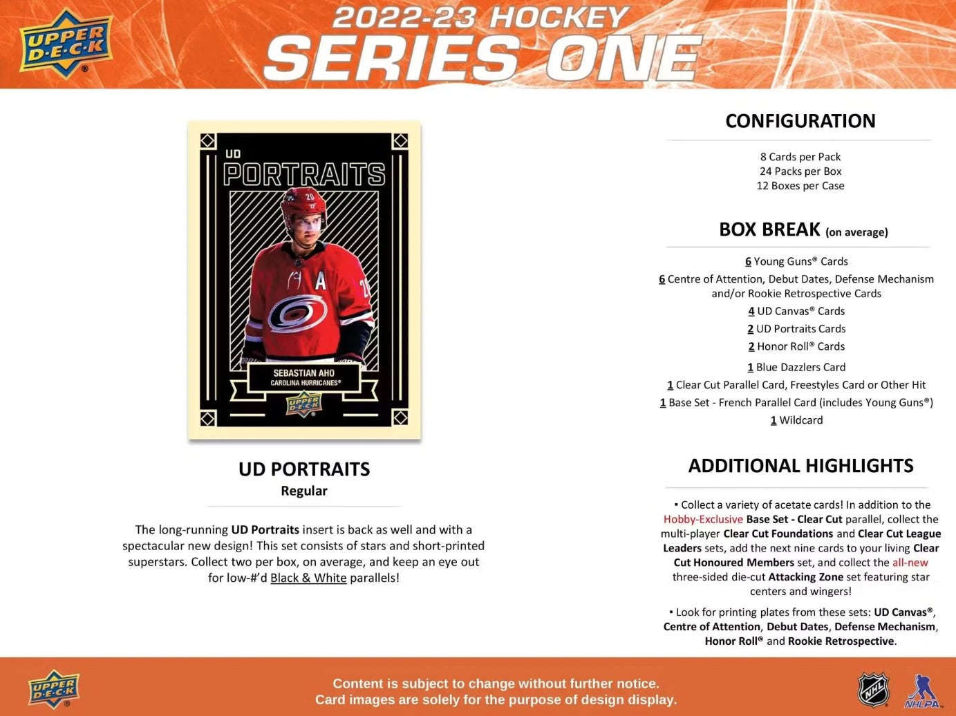 2022-23 Upper Deck Series 1 Hockey Hobby Box