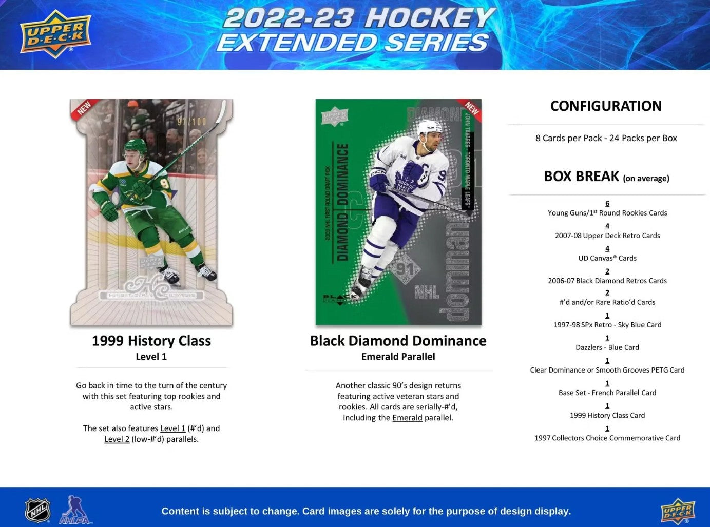 2022-23 Upper Deck Extended Hockey Cards Hobby Box