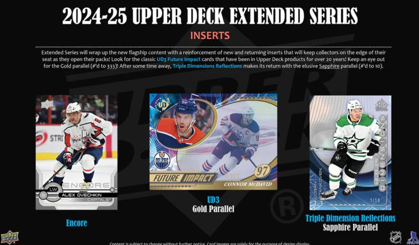 2024-25 Upper Deck Extended Series Hockey Hobby Box