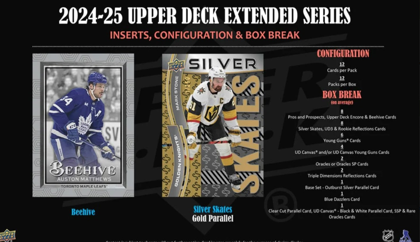 2024-25 Upper Deck Extended Series Hockey Hobby Box
