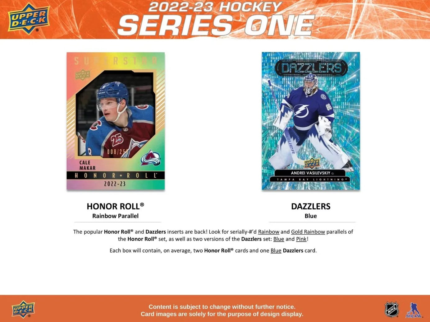 2022-23 Upper Deck Series 1 Hockey Hobby Box